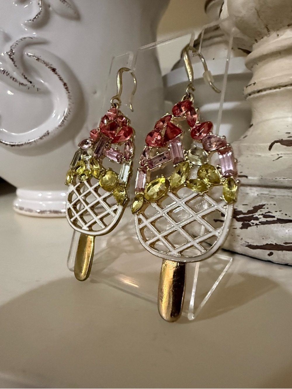Sugarfix Rhinestone Ice Cream Pop with Green and Pink Stones - Picture 4 of 7